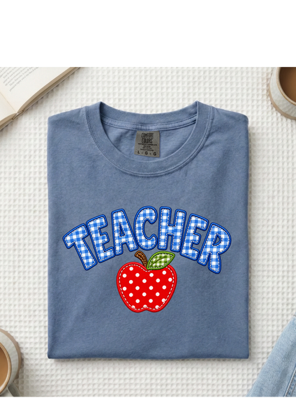 Adult Bella Canvas Teacher Apple