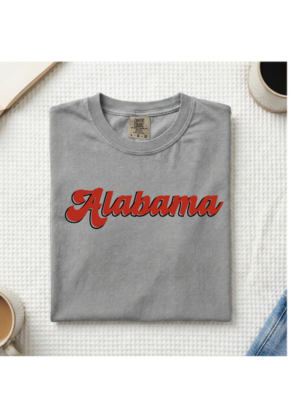 Adult Bella Canvas Red Script