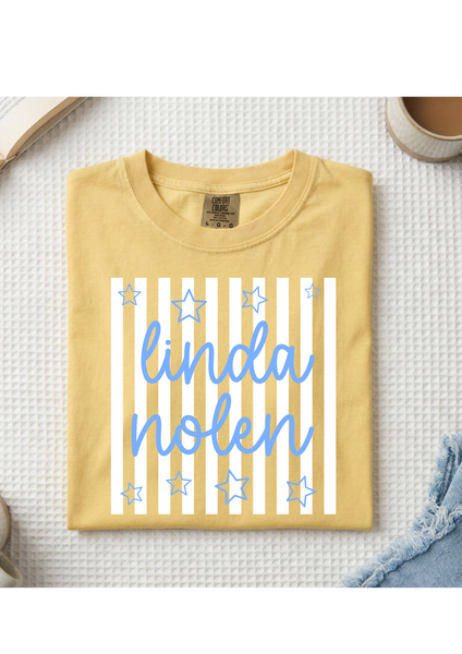 Adult Comfort Color Linda Nolen Script