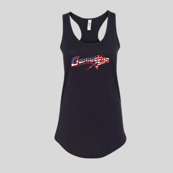 Gametime Racerback Tank Patriotic