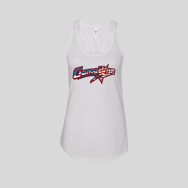 Gametime Racerback Tank Patriotic