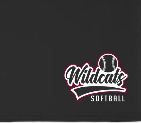 Wildcats Softball Arched Stadium Blanket