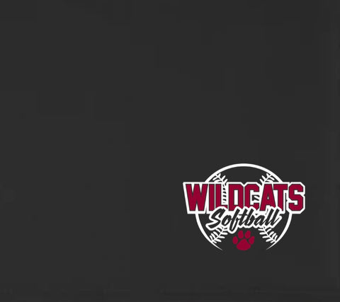 Wildcats Softball Outline Stadium Blanket