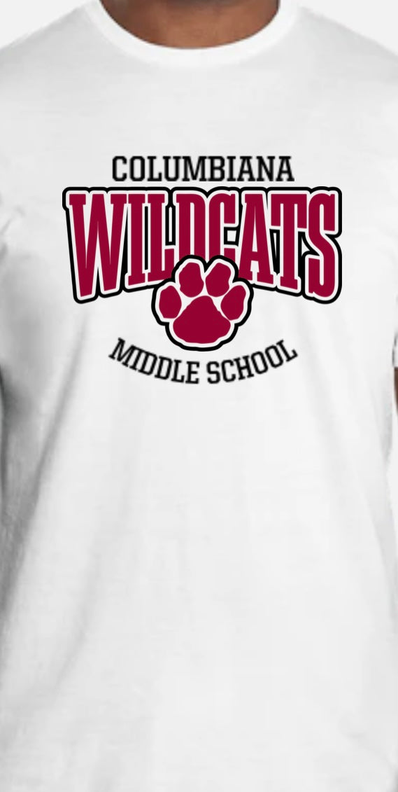 Comfort Color ADULT Columbiana Middle Wildcats