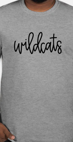 Wildcats New Puff Script GILDAN Brand