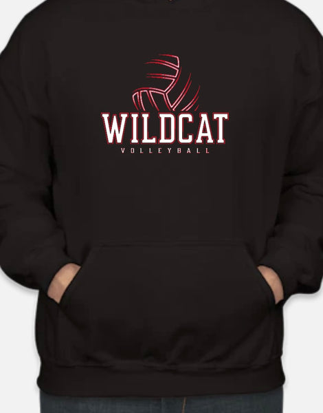 Wildcat Volleyball Outlined GILDAN Brand