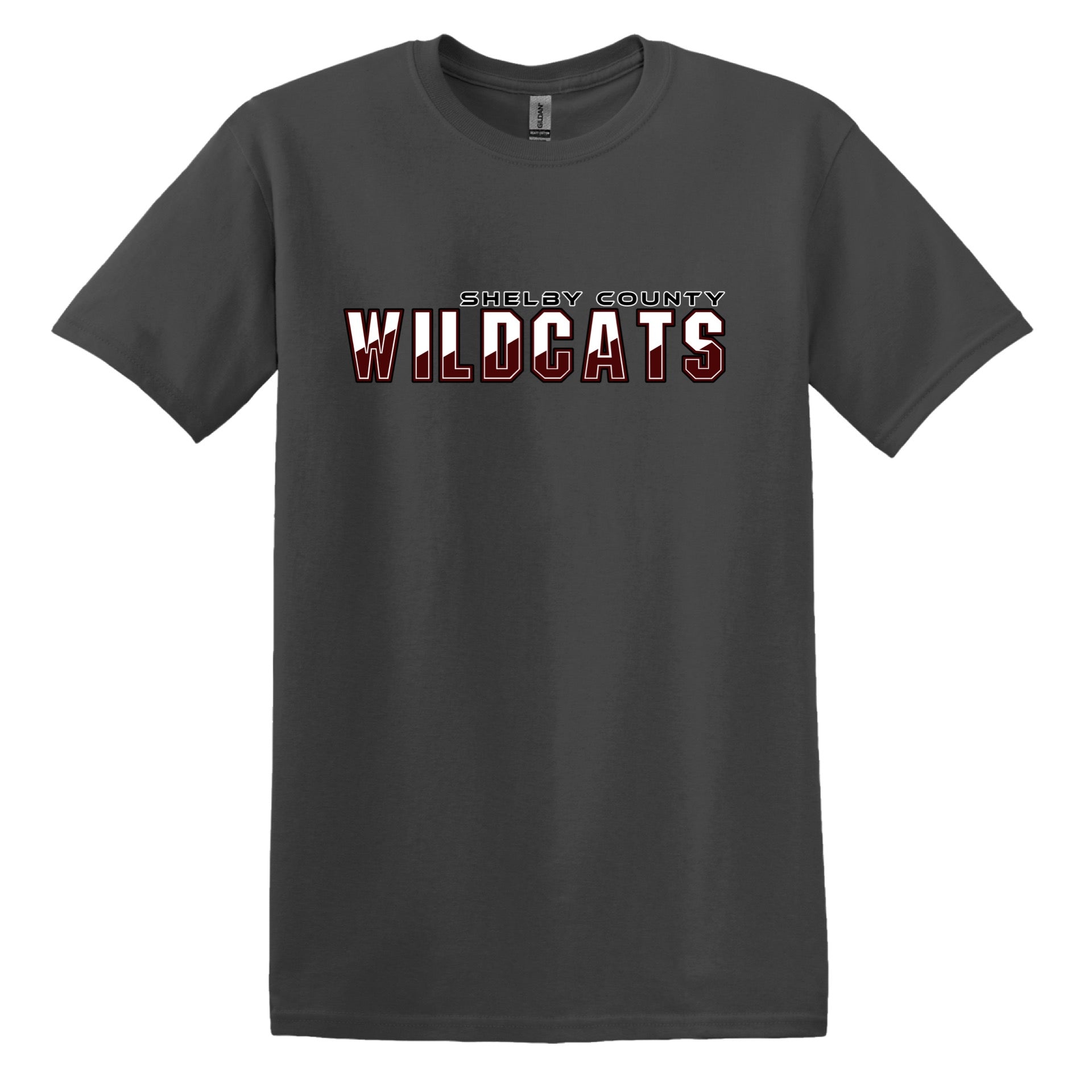 Wildcats Main Logo PERFORMANCE Short Sleeve Graphite