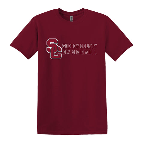 SC Side Logo PERFORMANCE Short Sleeve Cardinal