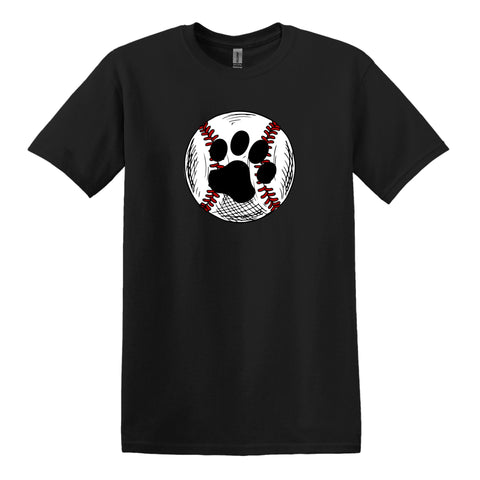 Paw Baseball Black