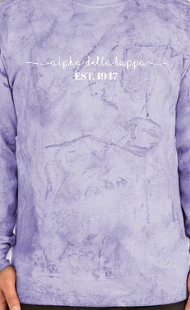 Alpha Delta Kappa 1947 Color Blast Sweatshirt