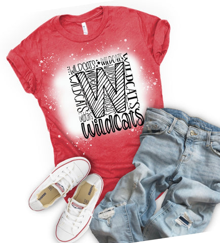 WILDCATS YOUTH Bleached T-Shirt