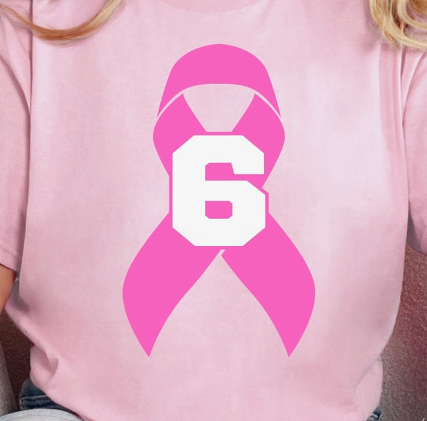Breast Cancer Volleyball Personalized Number GILDAN