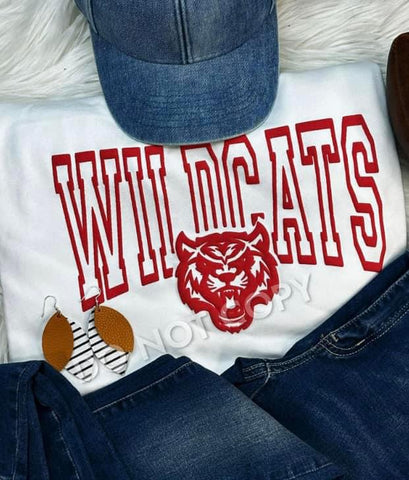 Wildcats Puff Mascot Comfort Color Brand ADULT