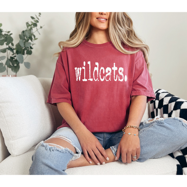 Comfort Color Wildcats in Red